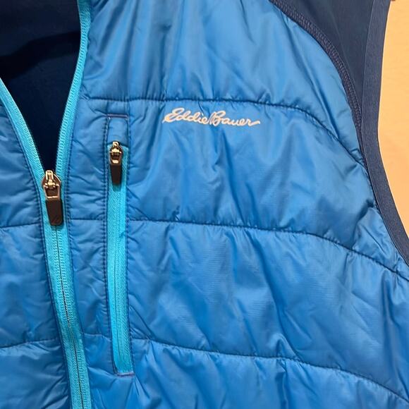 Eddie Bauer FreeHeat Bright Blue Insulated Zip Up Vest | Mens Small - Picture 3 of 7